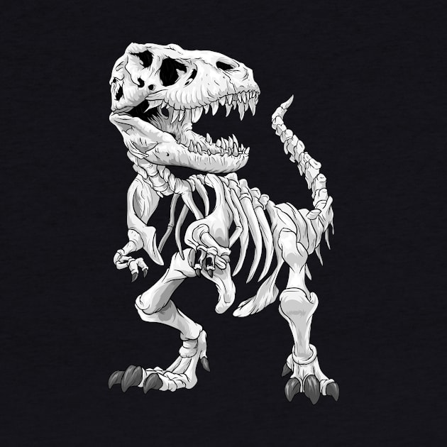 T-Rex Skeleton Dino bones paleontologist Dinosaur by ELFEINHALB